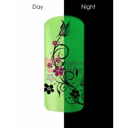Pudra pigment fosforescent verde pentru gel UV, Nded  3 gr, art. 8581